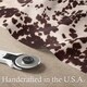 preview thumbnail 4 of 2, Glenna Jean Crib Skirt, Nursery Crib Bedding Skirt Cow Brown & White - N/A