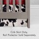 preview thumbnail 1 of 2, Glenna Jean Crib Skirt, Nursery Crib Bedding Skirt Cow, Black and White - N/A
