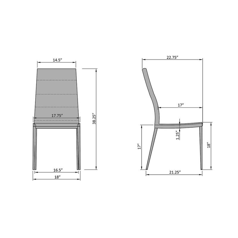 B-Modern Soiree Dining Chair - Set of 2