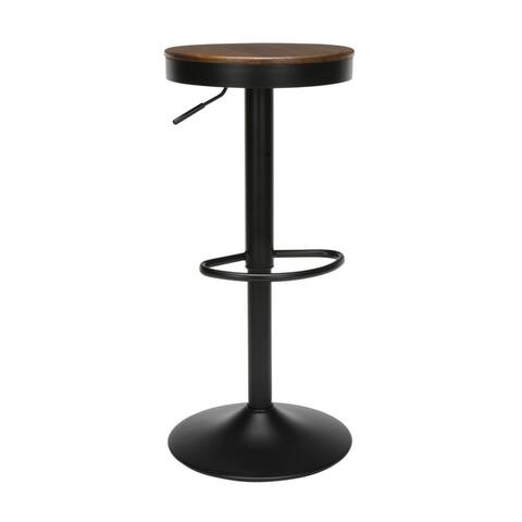 OFM 161 Collection Industrial Modern Backless 23" to 32" Height Adjustable Bar Stool, 2 pack