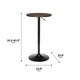 OFM 161 Collection Industrial Modern 33" to 42" Height Adjustable Pub Table - Thumbnail 12