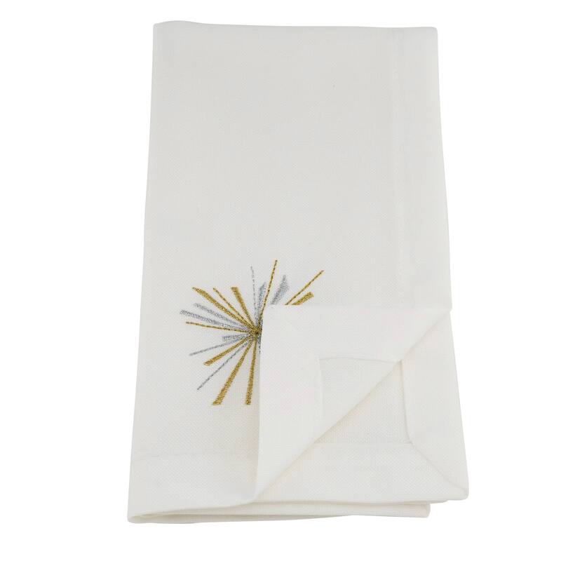 Starburst Design Cloth Napkins (Set of 4)