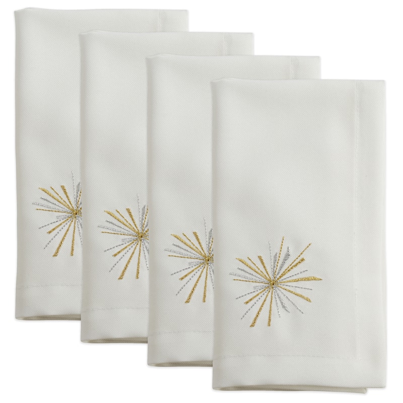 Starburst Design Cloth Napkins (Set of 4)