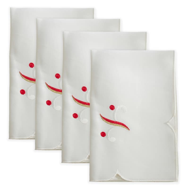 Holiday Flourish Christmas Napkins (Set of 4)