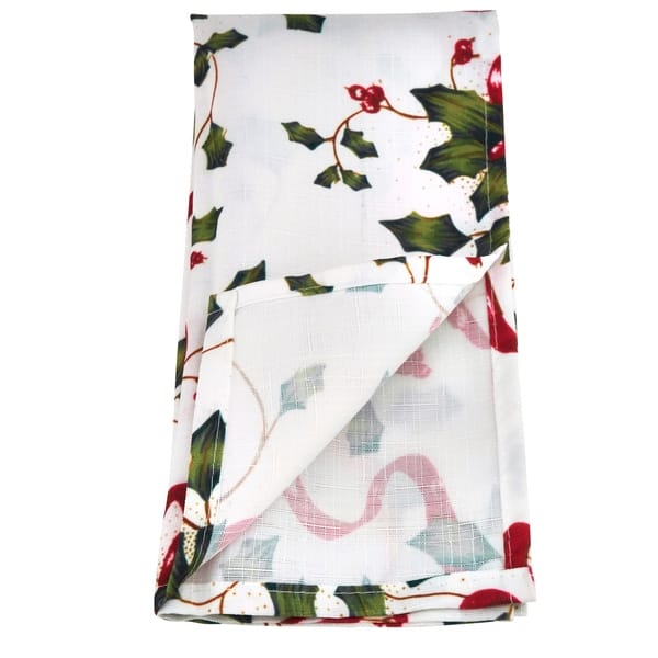 Barnyard Designs Set of 12 Windowpane Cloth Napkins, 100% Cotton