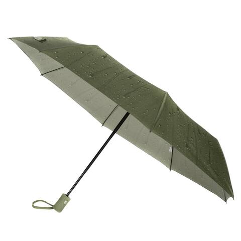 Compact Portable Auto Open UV Protection Raindrop Design 8 Rib Umbrella