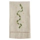 preview thumbnail 1 of 0, Holly Leaves Embroidered and Hemstitched Guest Towels (Set of 4)
