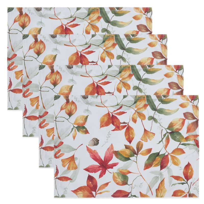 Placemats With Fall Leaf Design (Set of 4)