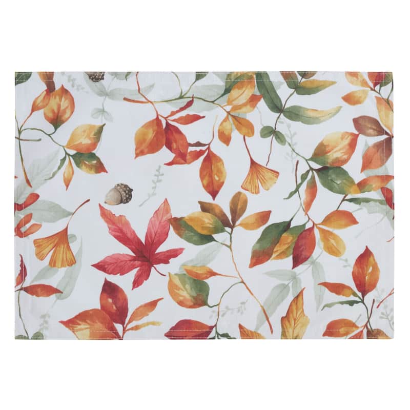 Placemats With Fall Leaf Design (Set of 4)