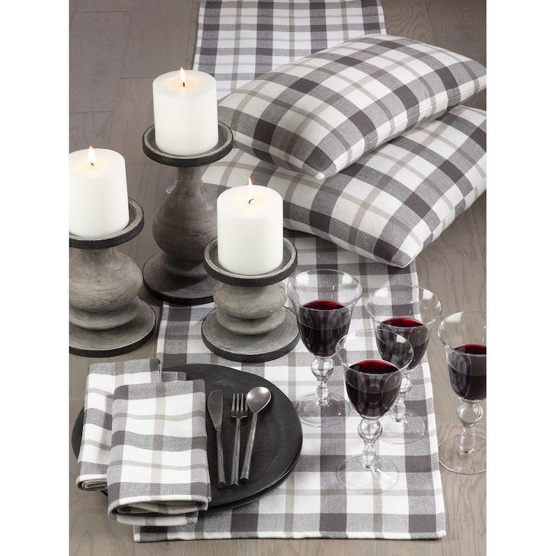Plaid Design Cotton Placemats (Set of 4)