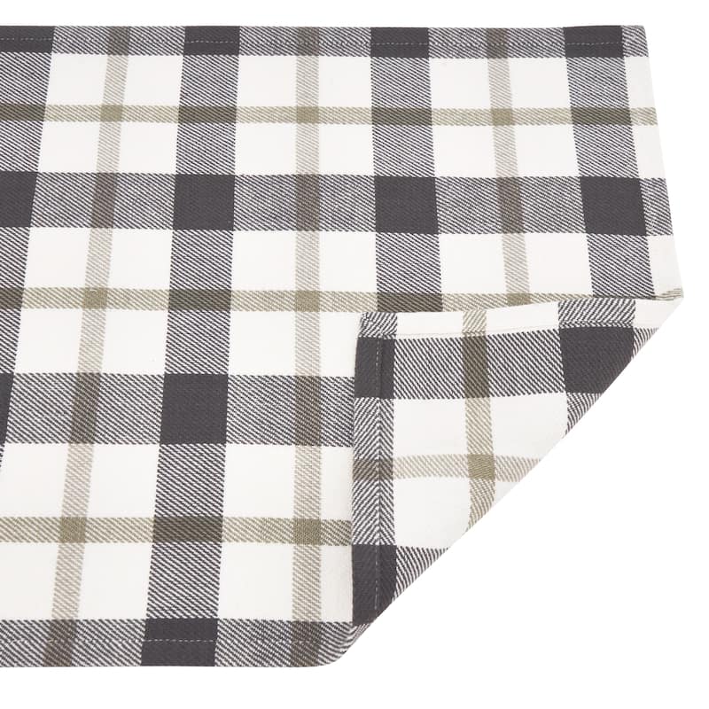 Plaid Design Cotton Placemats (Set of 4)