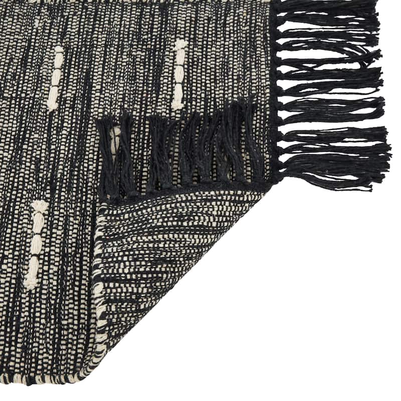 Cotton Placemats With Dashed Stitch Design (Set of 4)
