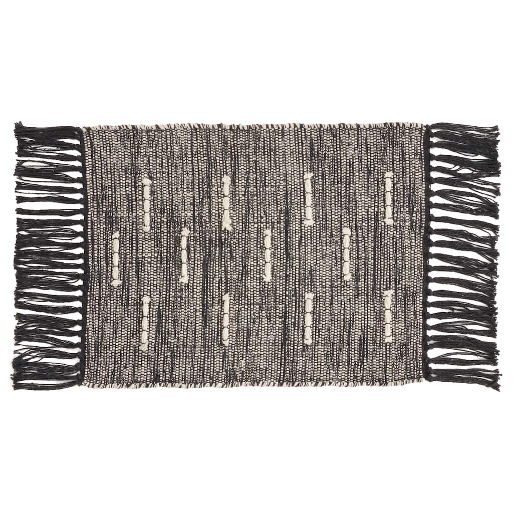 Cotton Placemats With Dashed Stitch Design (Set of 4)