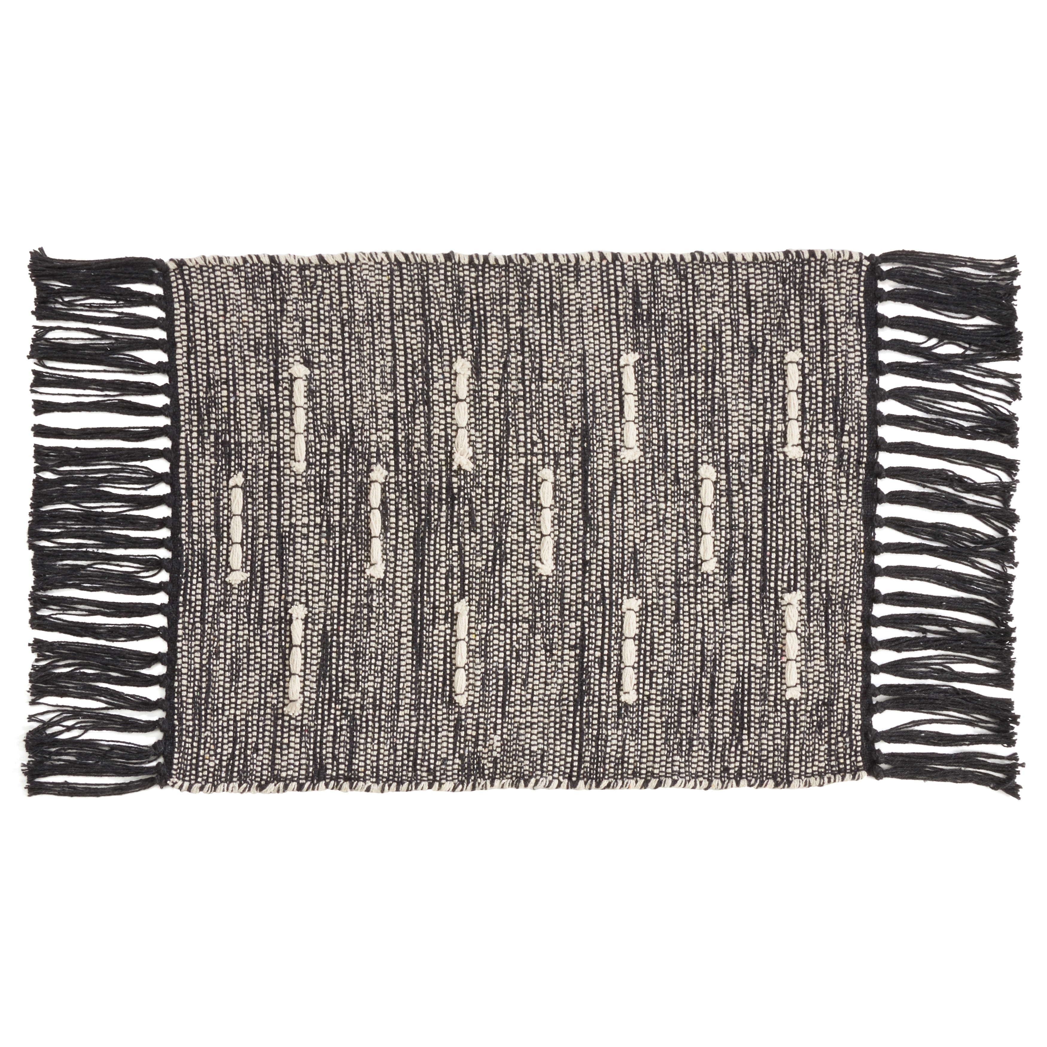 Saro Lifestyle Cotton Placemats with Dashed Stitch Design (Set of 4)