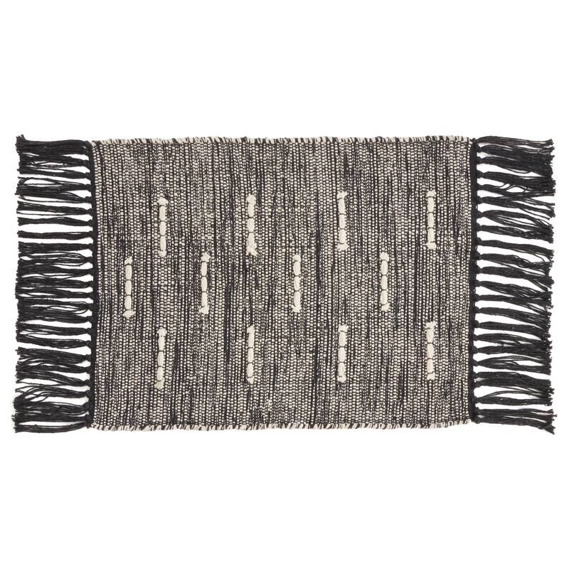 Cotton Placemats With Dashed Stitch Design (Set of 4)