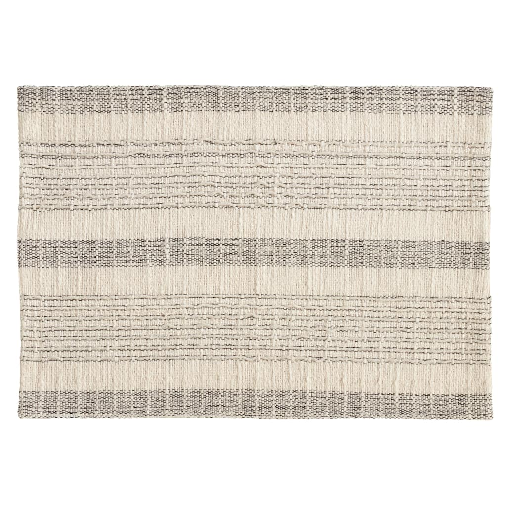 Striped Woven Cotton Table Placemats (Set of 4)