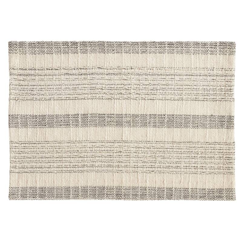 Striped Woven Cotton Table Placemats (Set of 4)