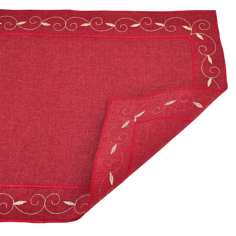 Holiday Placemats With Embroidered Design (Set of 4)