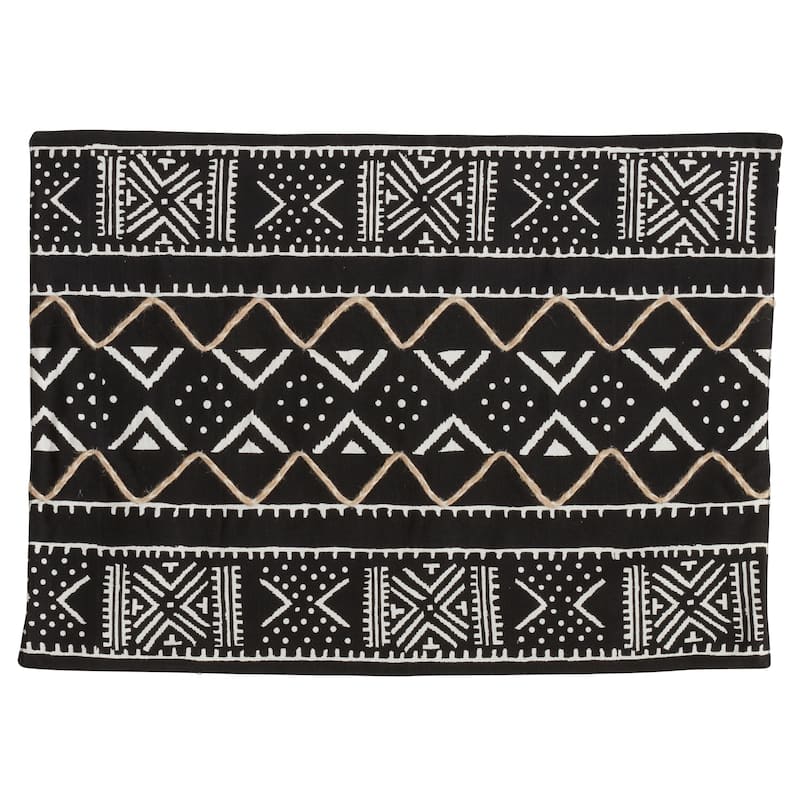 Placemats With Mud Cloth Design (Set of 4)
