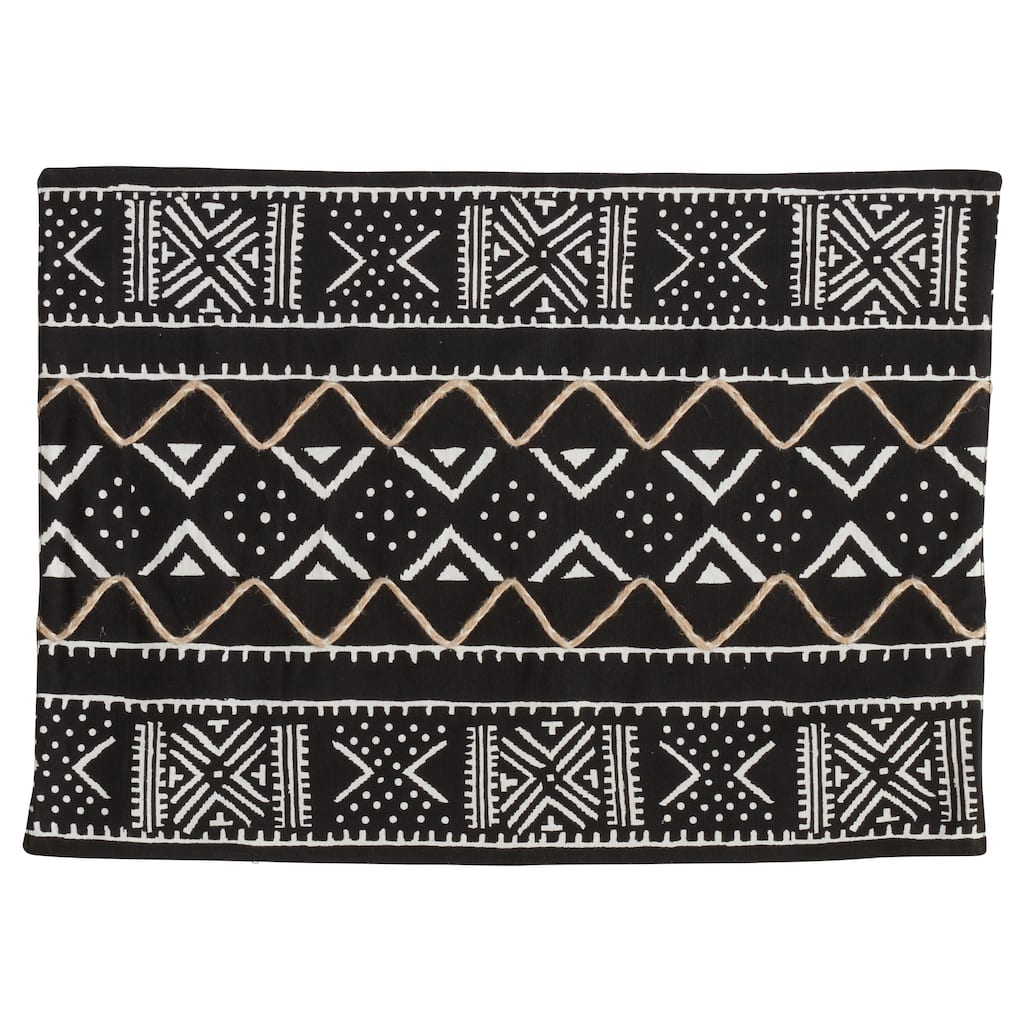 Placemats With Mud Cloth Design (Set of 4)