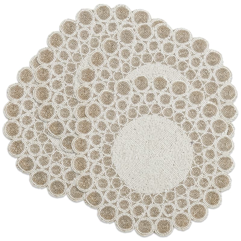 Beaded Design Placemats (Set of 4)