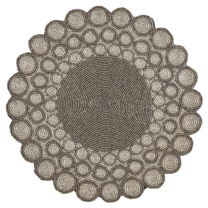 Beaded Design Placemats (Set of 4)