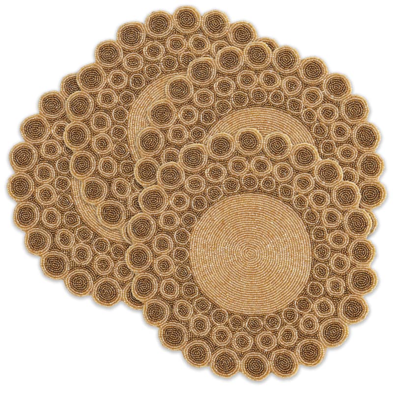 Beaded Design Placemats (Set of 4)