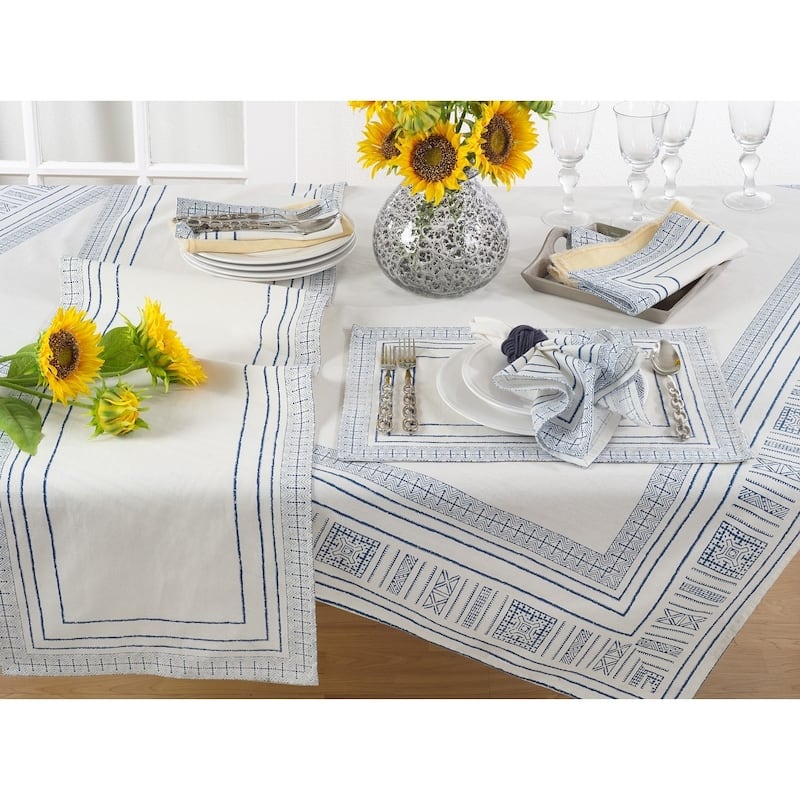 Cotton Napkins With Hand Block Print (Set of 4)