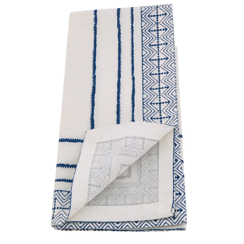 Cotton Napkins With Hand Block Print (Set of 4)