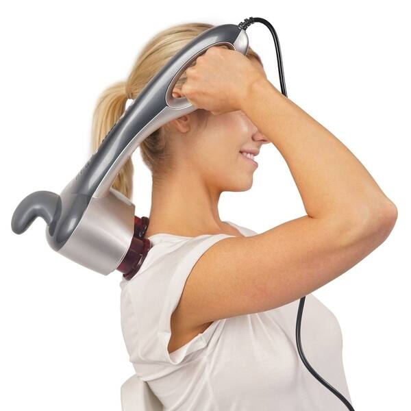 slide 1 of 12, AURORA Dual-Node Deep Tissue Precussion Massager w/ Heat