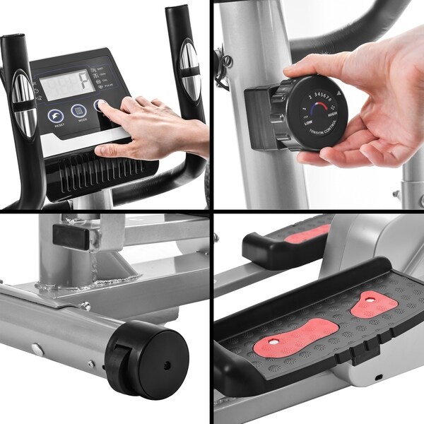 Merax Home Use Elliptical Trainer with LCD Monitor - Bed Bath