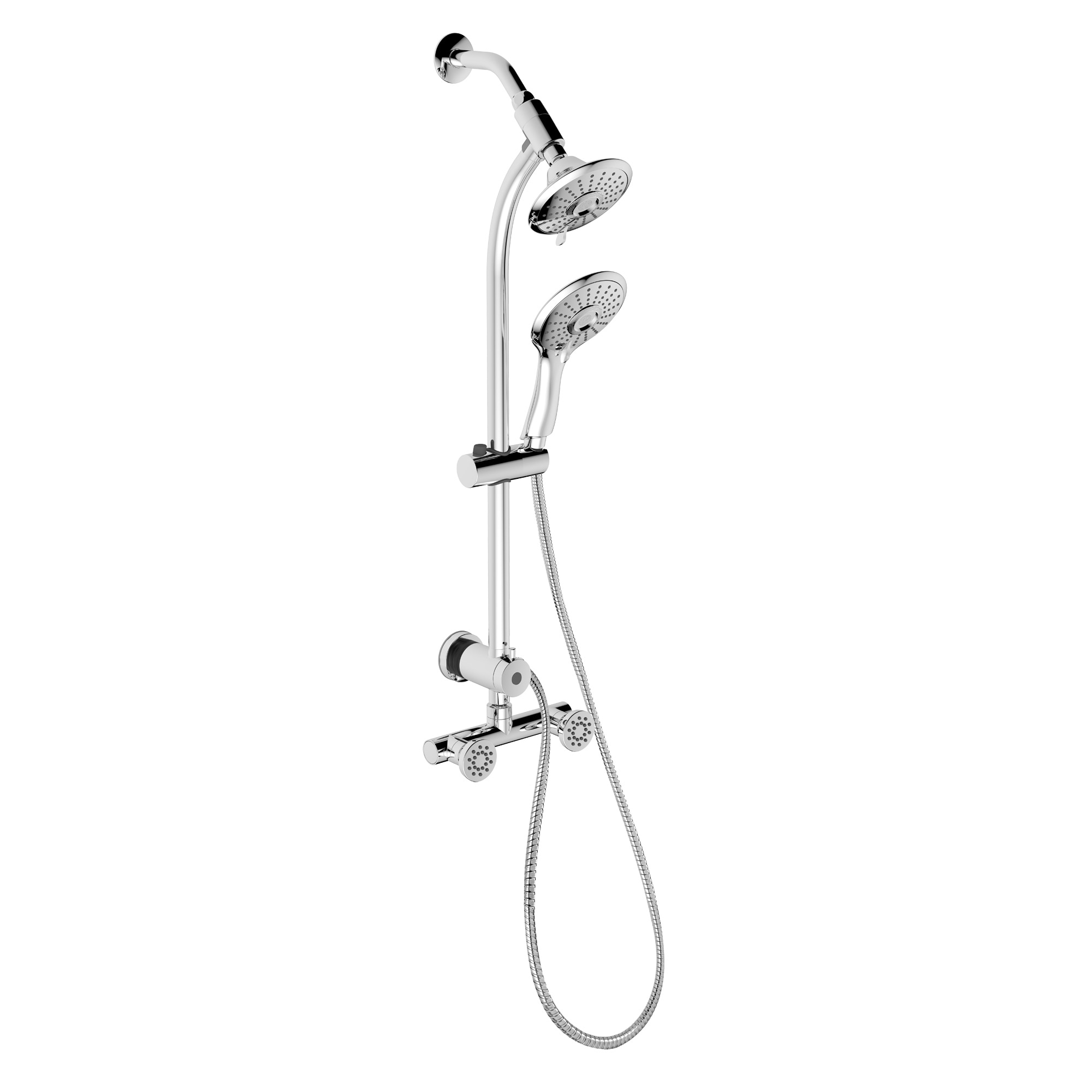 Gedy Thermostatic Shower Column.Shop Belanger Sym018cp Retrofit Slide Bar Shower System With Body Jets Overstock 29663343