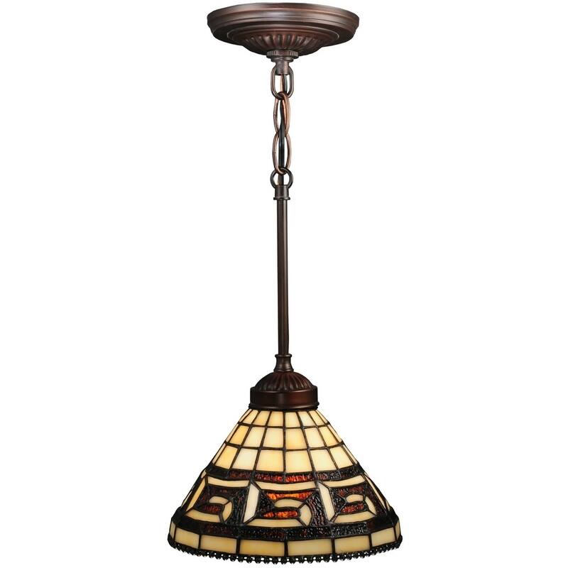 8"W Greek Key Mini Pendant