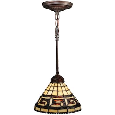 8"W Greek Key Mini Pendant