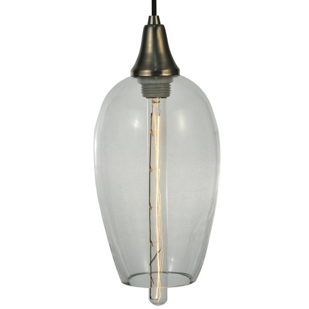 7"W Metro Fusion Orb Mouth Blown Pendant