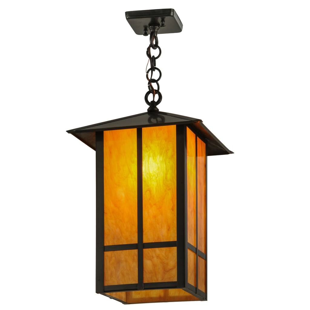 12"Sq Seneca Window Pane Pendant
