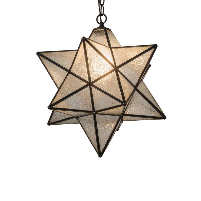 18"W Moravian Star Pendant