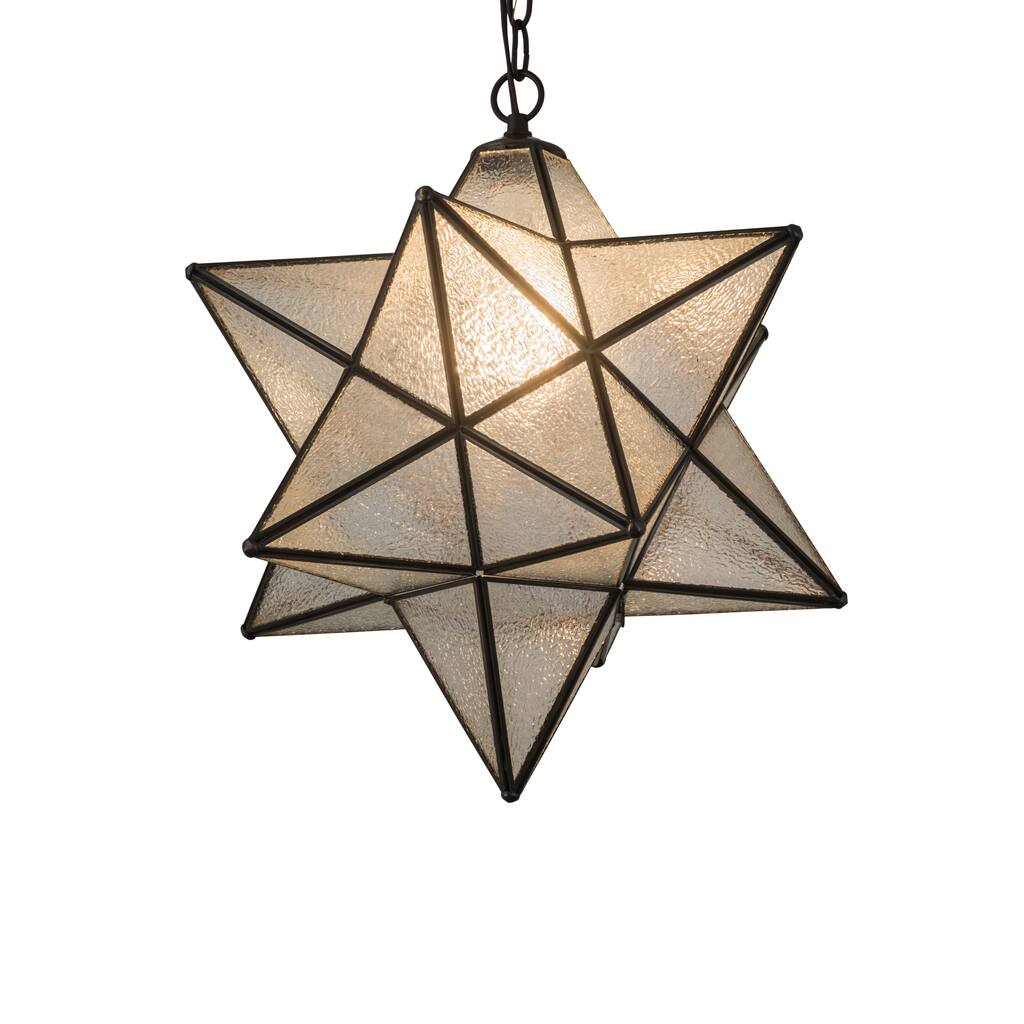 18"W Moravian Star Pendant