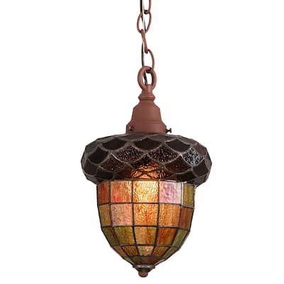 8" Wide Acorn Mini Pendant