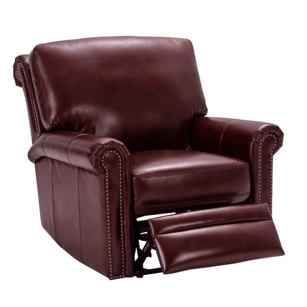 burgundy electric recliner