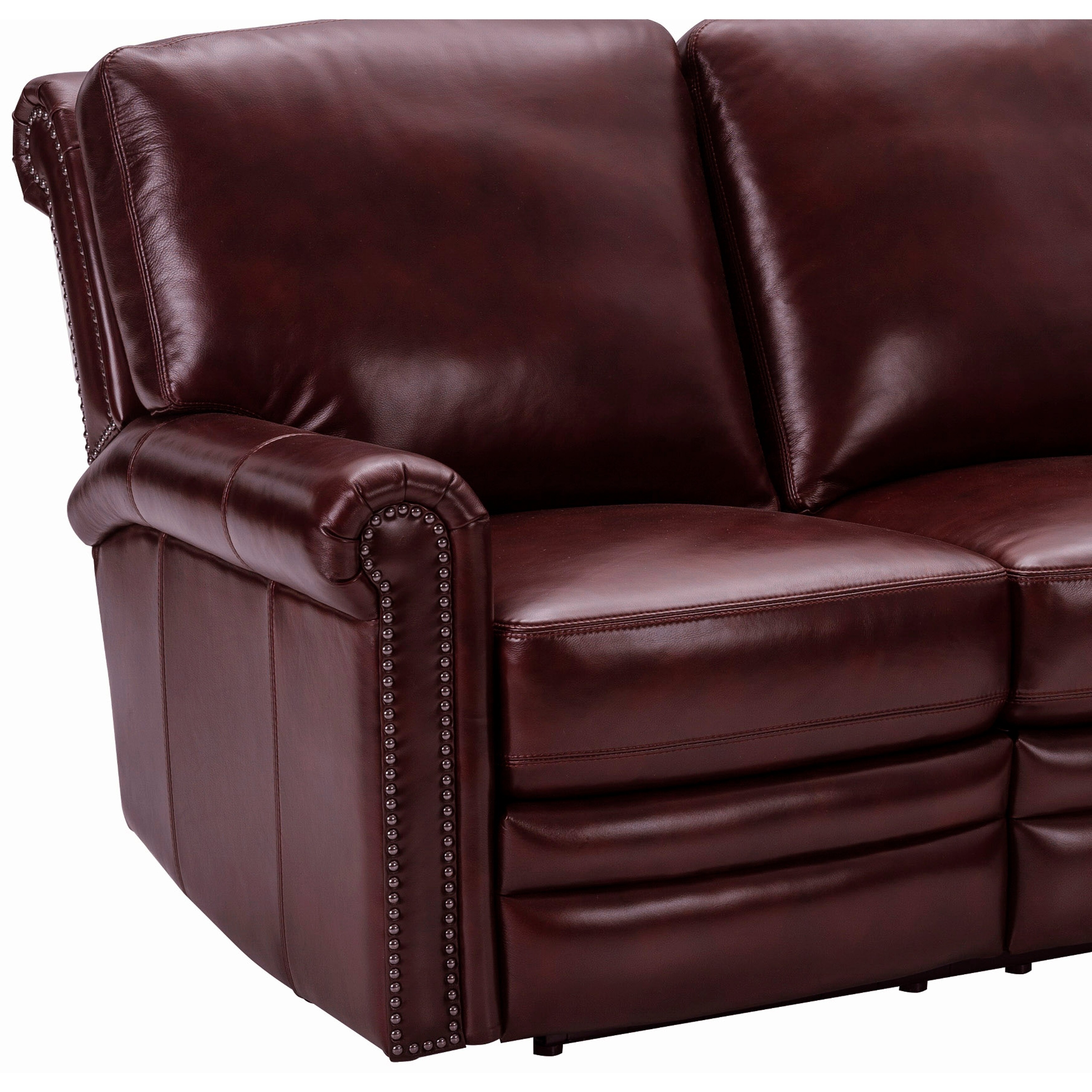 burgundy leather sofa and chair