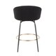 Claire Contemporary-Glam Velvet Counter Stool (Set of 2) - N/A - Thumbnail 3