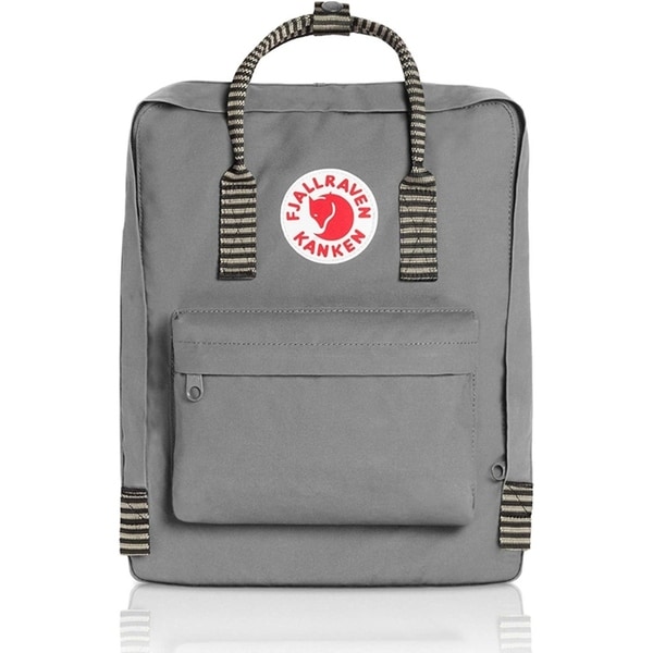 fjallraven kanken fog striped handle backpack