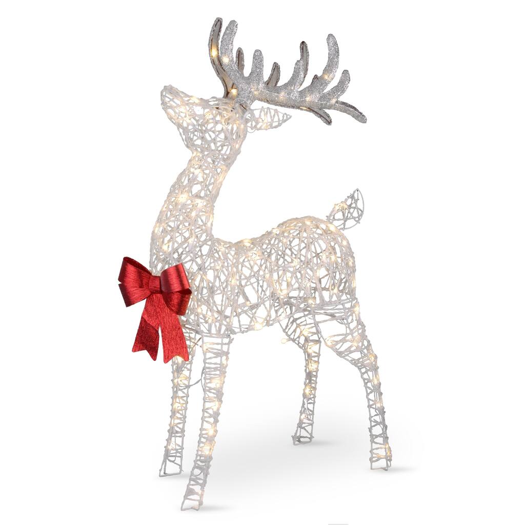 National Tree Company 48 in. Pre-lit Standing Buck Deer Holiday Decoration - 48 in