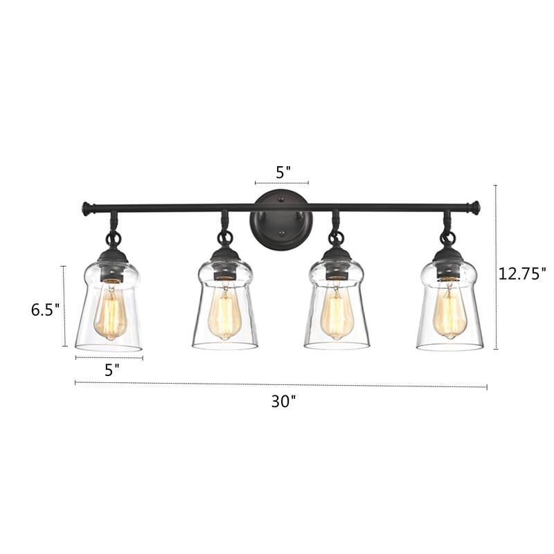 Copper Grove Bixessarri 4-light Oil-rubbed Bronze Bath/Vanity Fixture