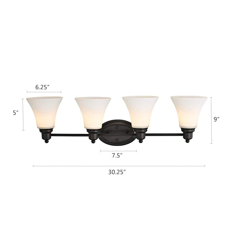 Copper Grove Auvinya 4-light Oil-rubbed Bronze Bath/Vanity Fixture