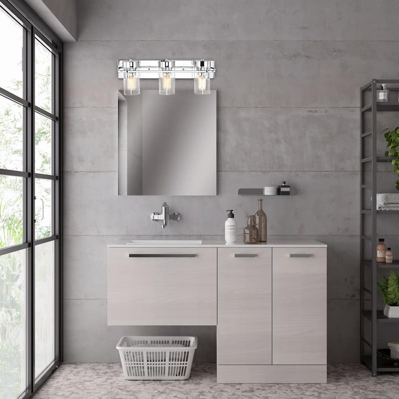 Copper Grove Pal 3-light Chrome Bath/Vanity Fixture