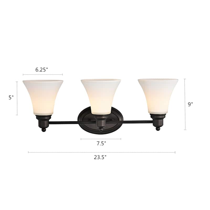 Copper Grove Sispony 3-light Oil-rubbed Bronze Bath/Vanity Fixture