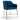 Silver Orchid Condon Blue Velvet Arm Dining Chair - N/A