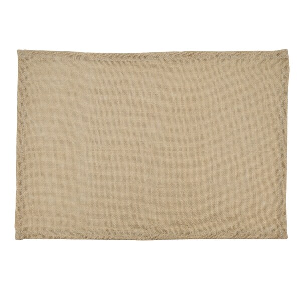 Shop Burlap Placemats with Foil Design (Set of 4) On Sale Overstock
